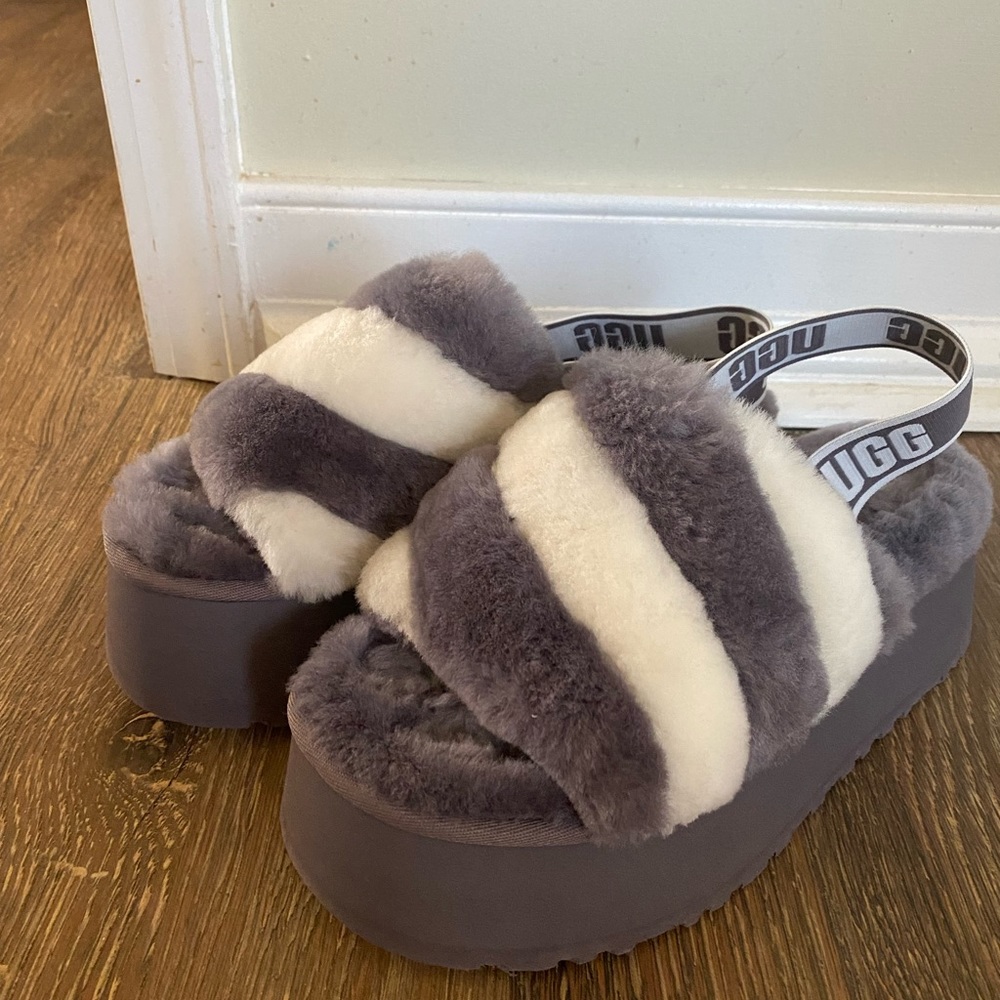 Ugg Plush Platform Slippers